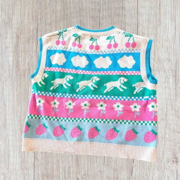 Luna Ivy Cottage Core Sweater Vest - Picture 2 of 4